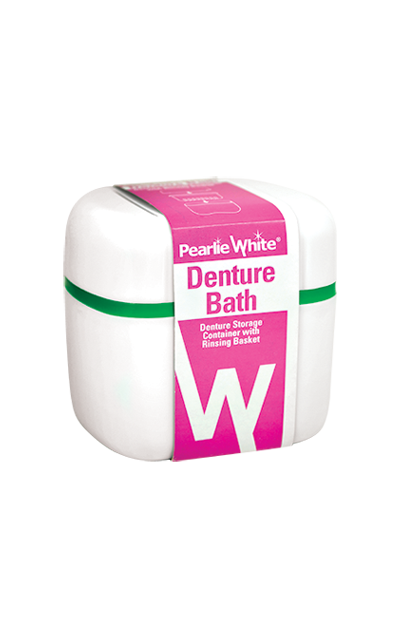 Denture Bath Denture Container With Rinsing Basket